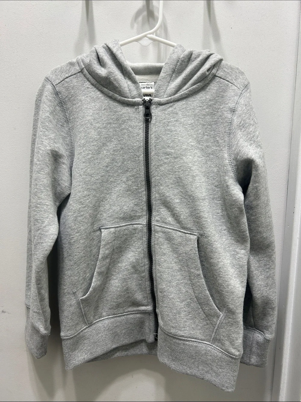 Carter's Light Gray Kids Zip Hoodie